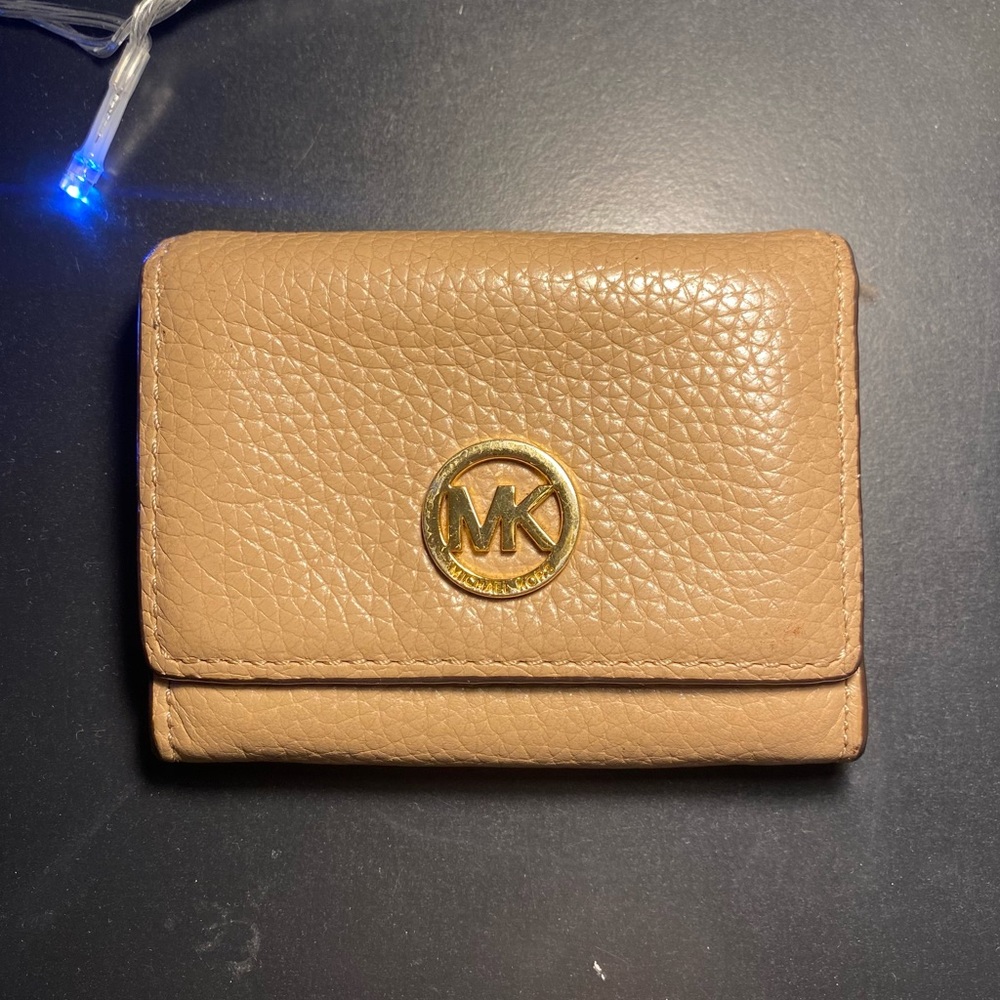 Michael Kors Tan Foldable Wallet